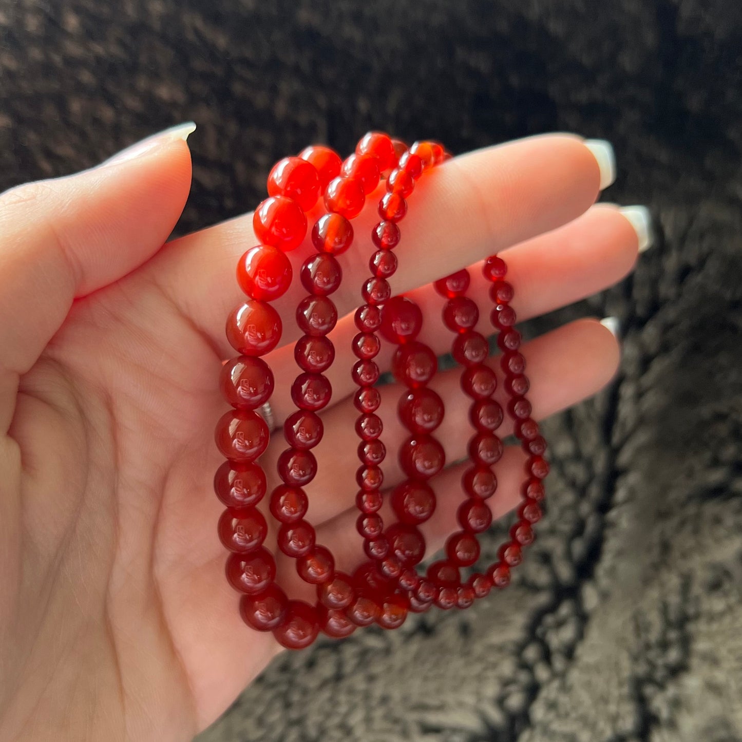 Carnelian Beaded Bracelet