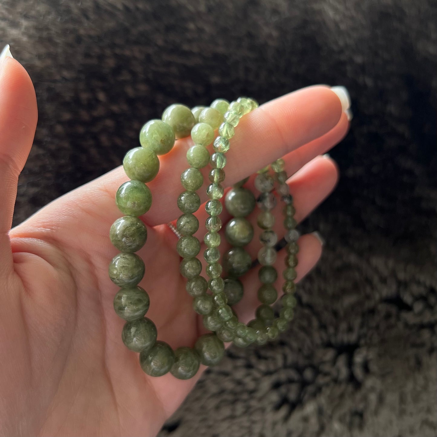 Green Kyanite Beaded Bracelet