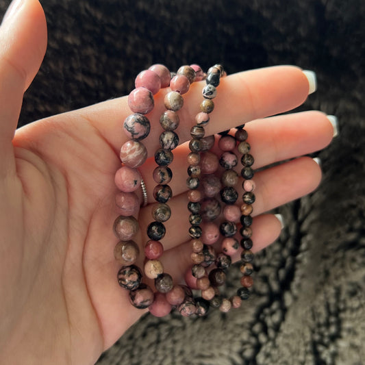 Rhodonite Beaded Bracelet