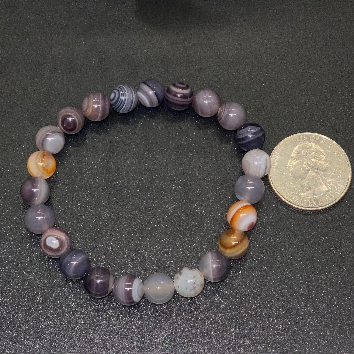 Botswana Agate Beaded Bracelets