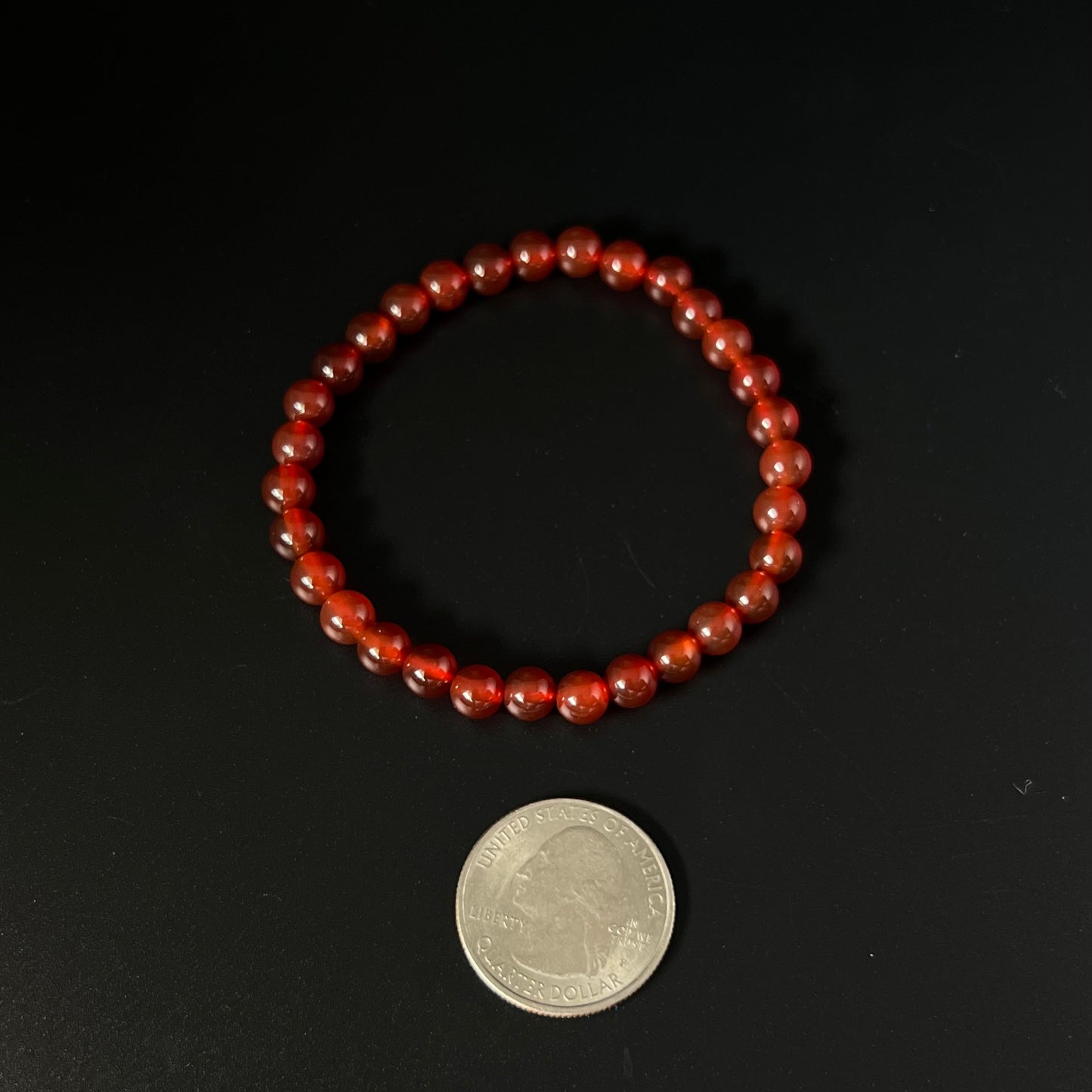 Carnelian Beaded Bracelet