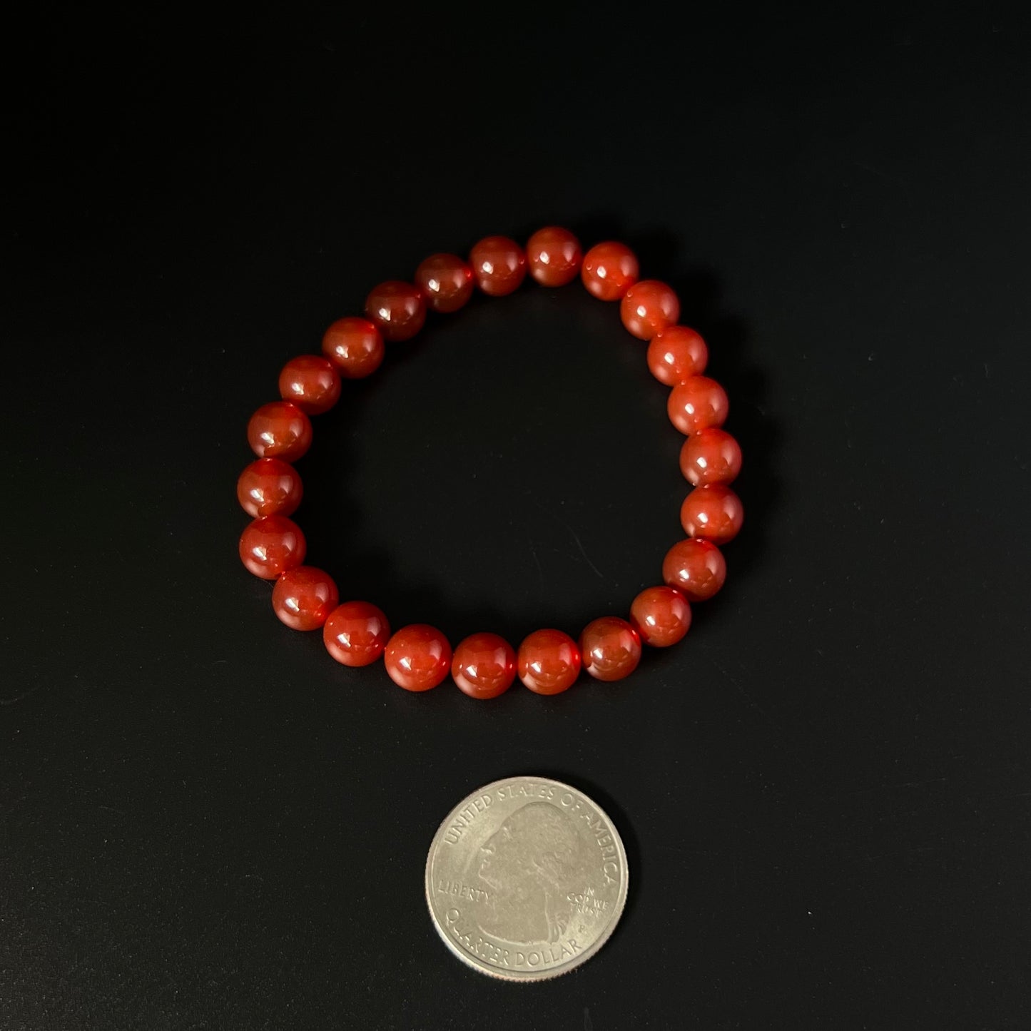 Carnelian Beaded Bracelet