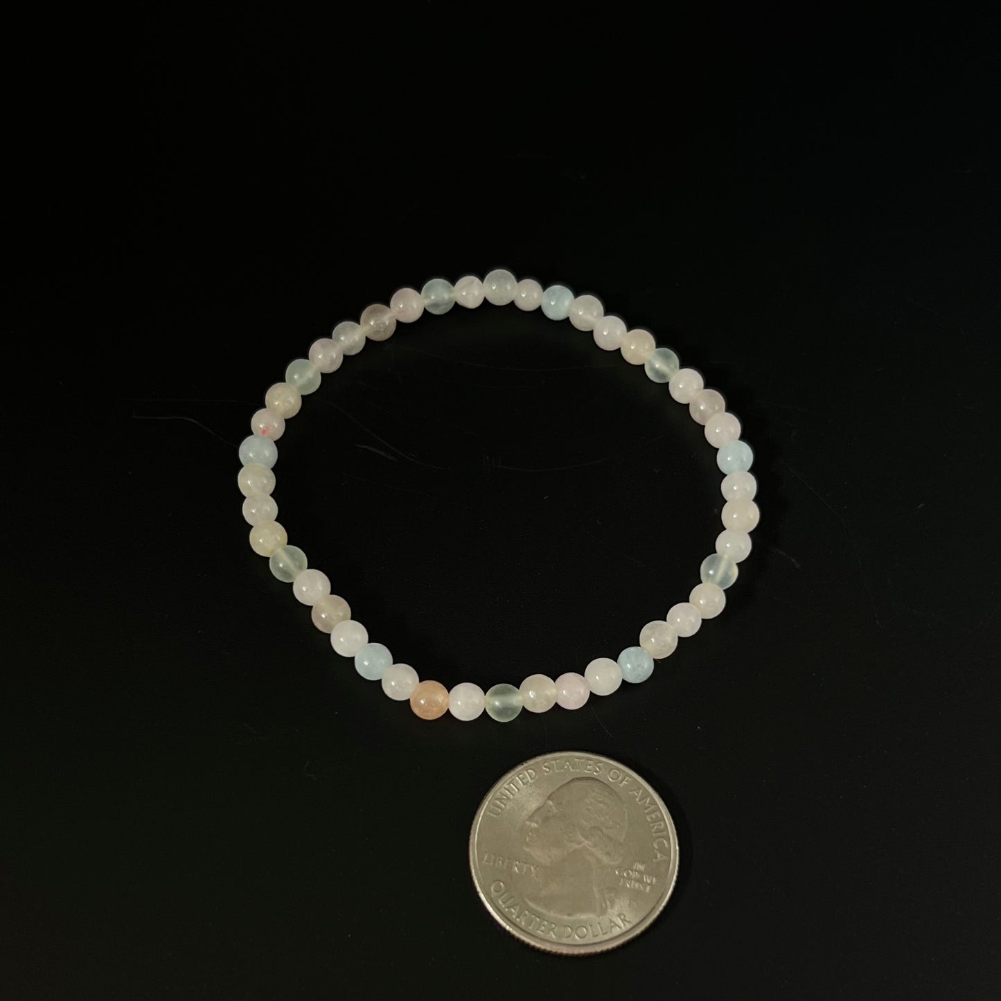 Morganite Beaded Bracelet