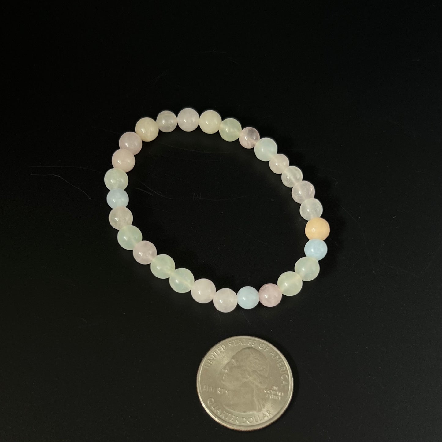 Morganite Beaded Bracelet