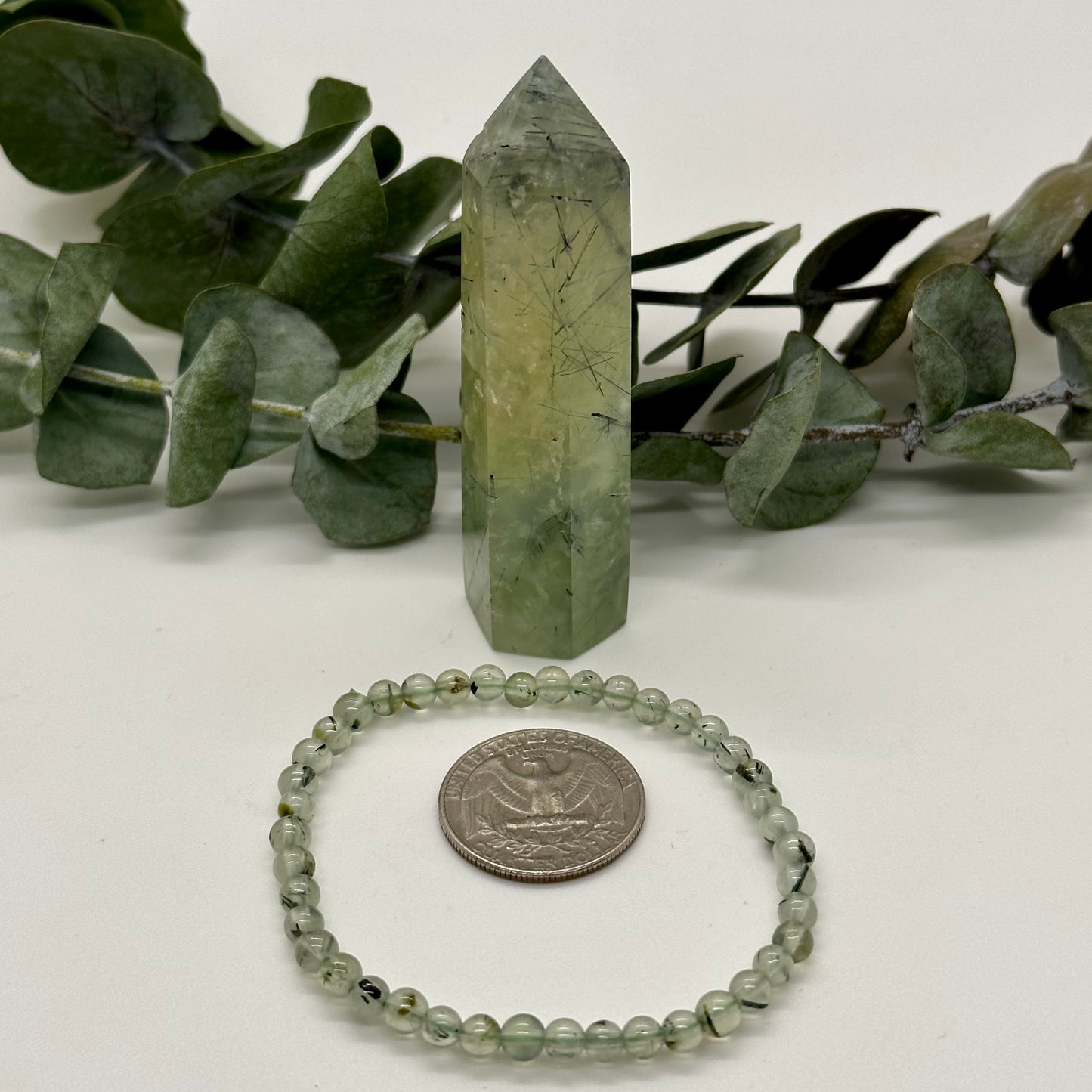 Prehnite Beaded Bracelet