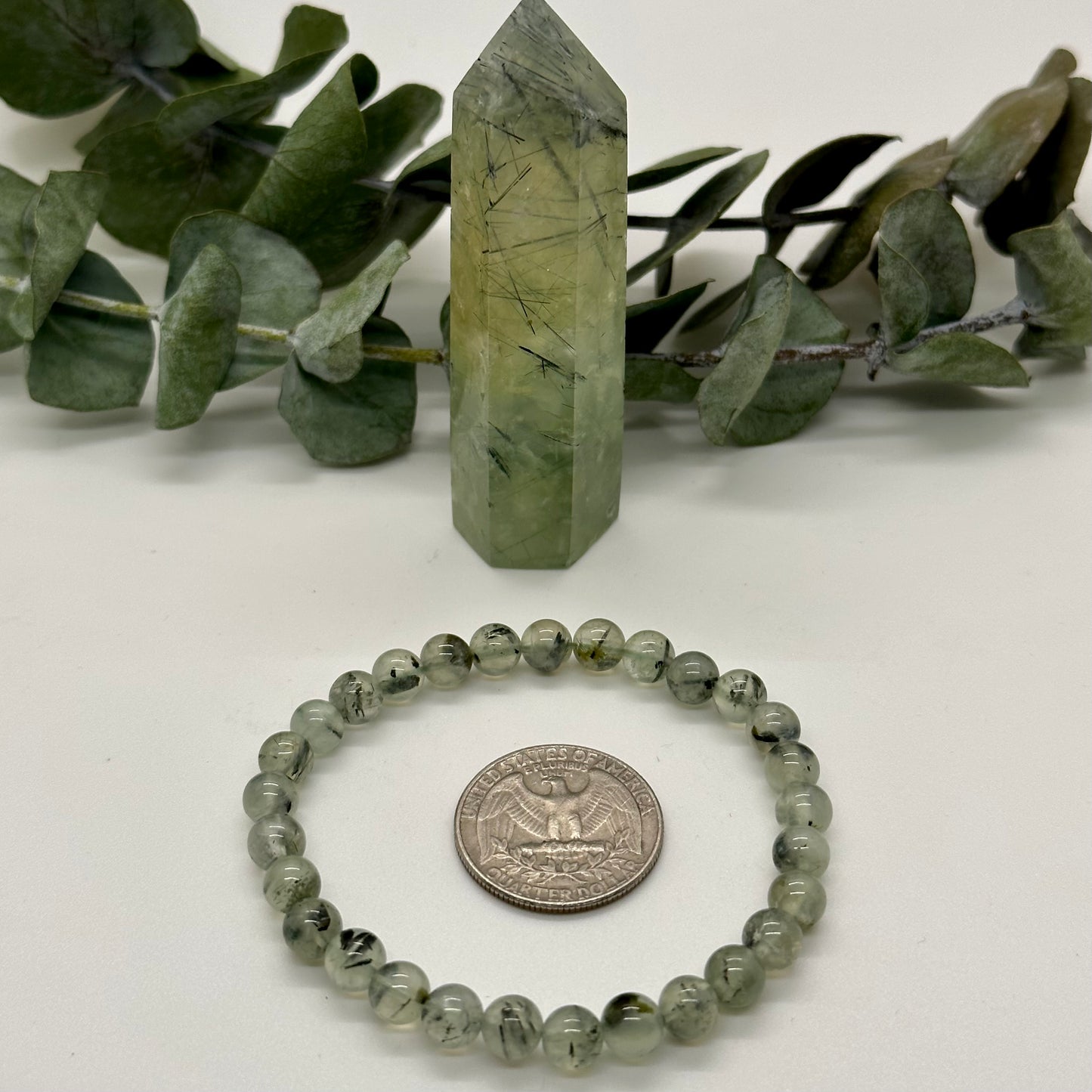 Prehnite Beaded Bracelet