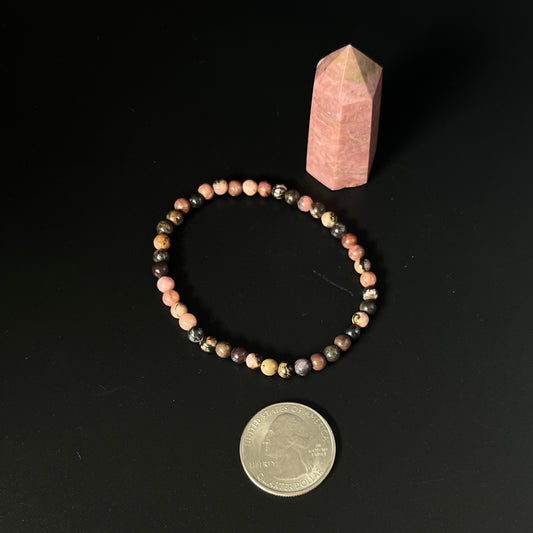 Rhodonite Beaded Bracelet