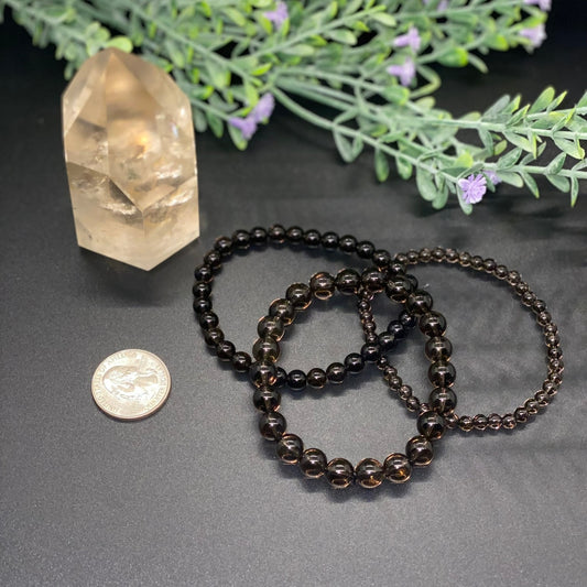 Smoky Quartz Beaded Bracelets